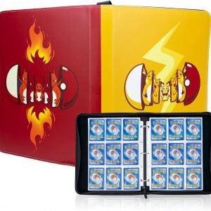 Card Binder 9 Pocket for Pokemon Cards - Binder Holds up to 900 Trading Cards Securely with 50 Pages - Great Christmas or Birthday Gifts