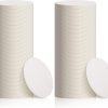Disposable Paper Coasters 3.54-Inch Bulk White Cardboard Coasters for Drinks, Suitable for DIY Crafts, Kids' Art, Bars, and Weddings.
