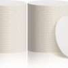 Disposable Paper Coasters 3.54-Inch Bulk White Cardboard Coasters for Drinks, Suitable for DIY Crafts, Kids' Art, Bars, and Weddings.
