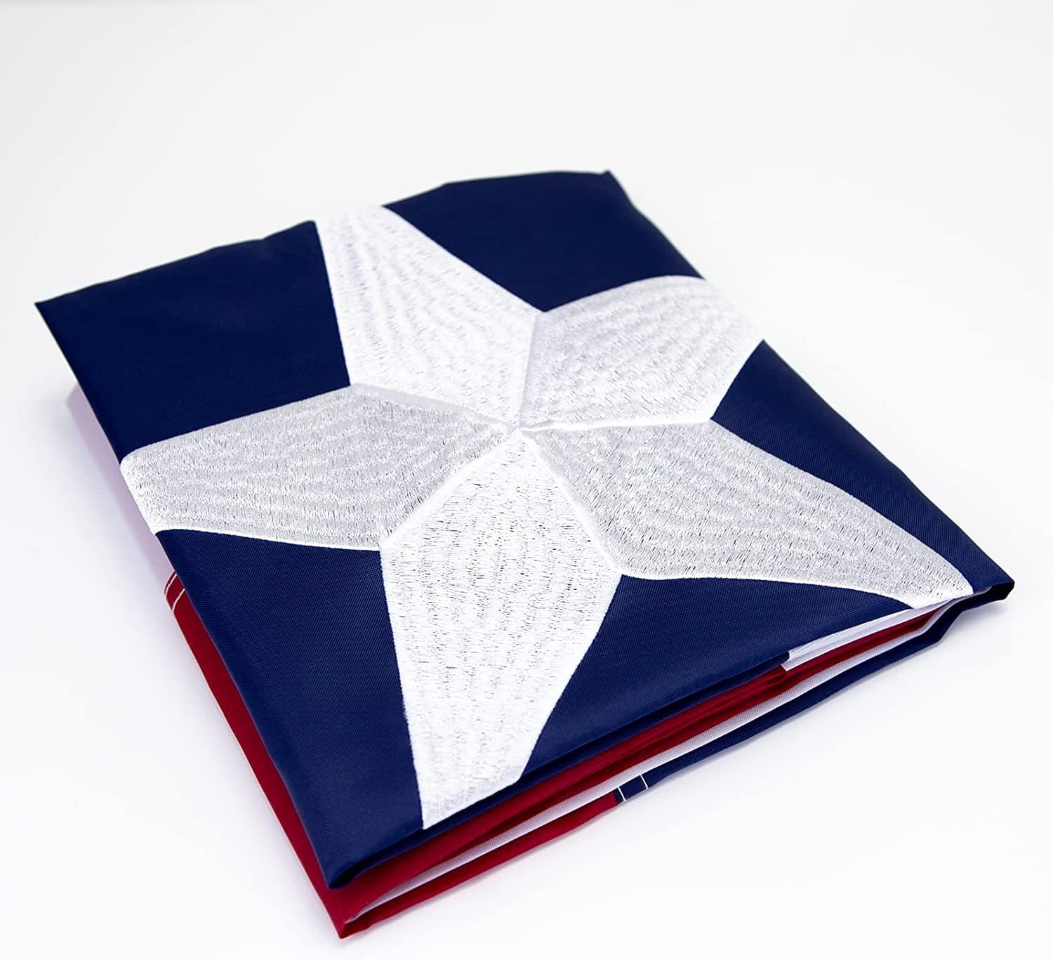 Texas Flag 2x3 Heavy Duty Outdoor - Embroidered Stars- Long Lasting Color Retention - Brass Grommets and 4 Stitch Hemming